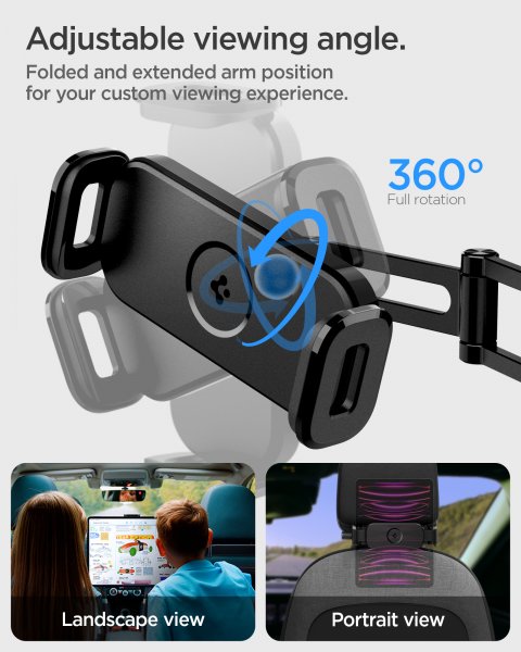 OneTap Universal Tablet Mount for Car Headrest UTS45 Svart