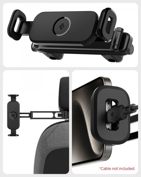 OneTap Universal Tablet Mount for Car Headrest UTS45 Svart