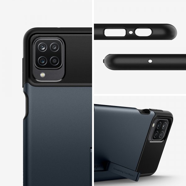 Samsung Galaxy A12 Cover Slim Armor Metal Slate