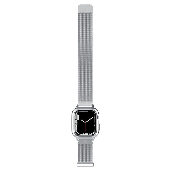 Apple Watch 45mm Armbånd Metal Fit Pro Sølv