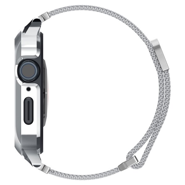 Apple Watch 45mm Armbånd Metal Fit Pro Sølv