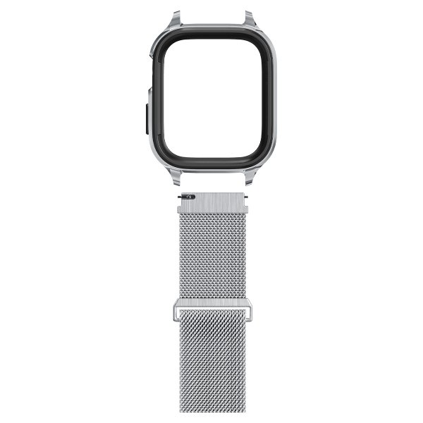 Apple Watch 45mm Armbånd Metal Fit Pro Sølv