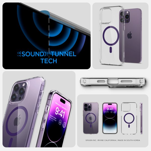 iPhone 14 Pro Max Cover Ultra Hybrid MagFit Deep Purple