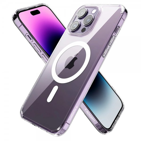 iPhone 14 Pro Max Cover AirSkin Hybrid MagFit Hvid