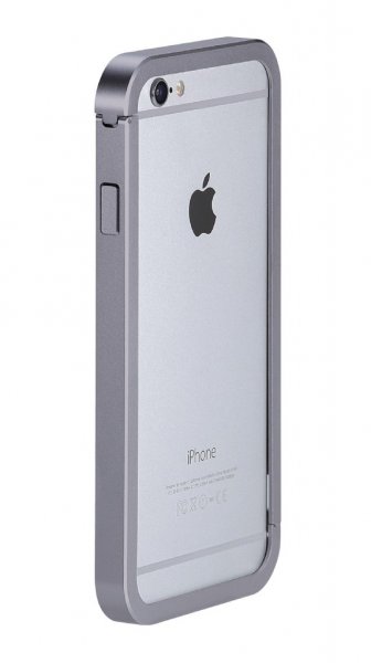 iPhone 6/6s Plus Skal AluFrame Aluminum Bumper Grå