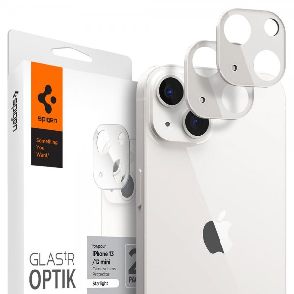iPhone 13/iPhone 13 Mini Kameralinsebeskytter Glas.tR Optik 2-pack Starlight