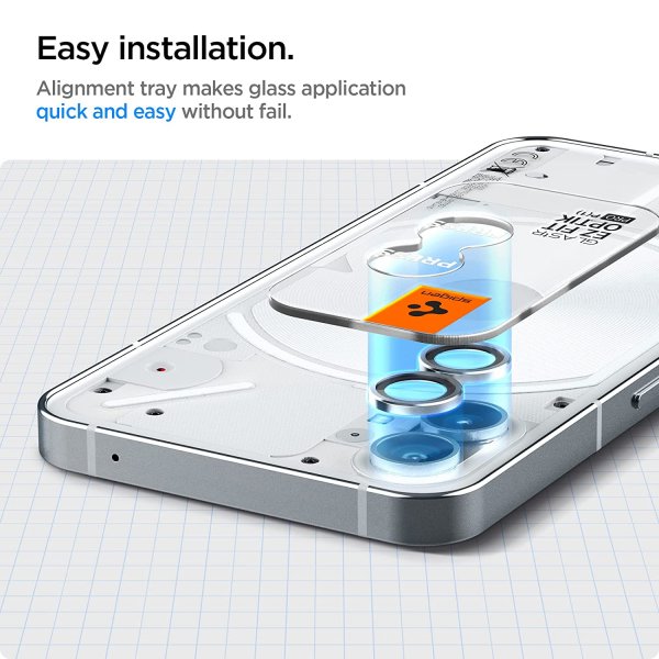Nothing Phone (1) Kamerabeskytter GLAS.tR EZ Fit Optik Pro 2-pak Silver