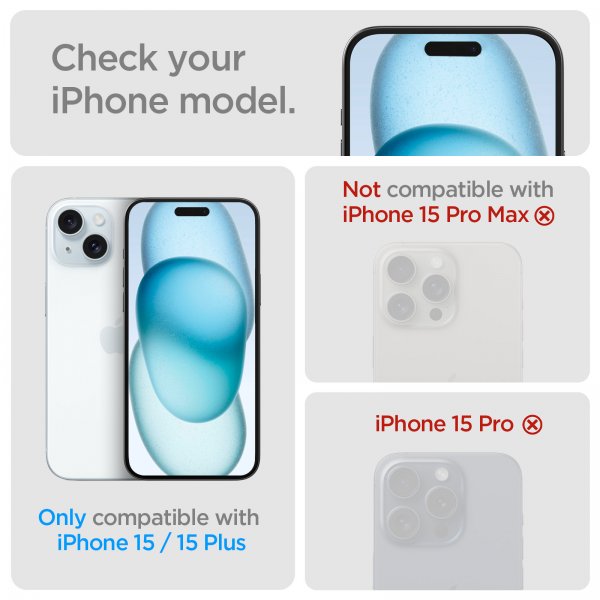 iPhone 14/15/14 Plus/15 Plus Kamerabeskytter Glas.tR Optik Crystal Clear 2-pak