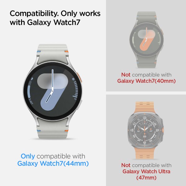 Samsung Galaxy Watch 7 44mm Skærmbeskytter GLAS.tR EZ Fit 2-pak