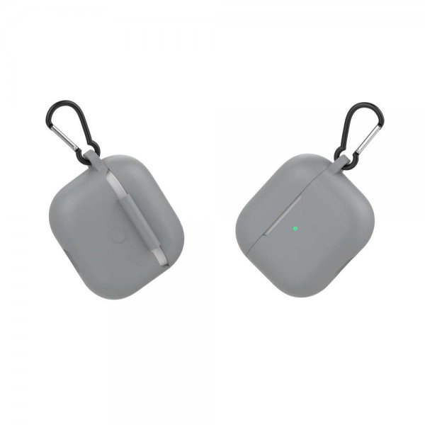 AirPods 3 Cover med Karabinhage Grå