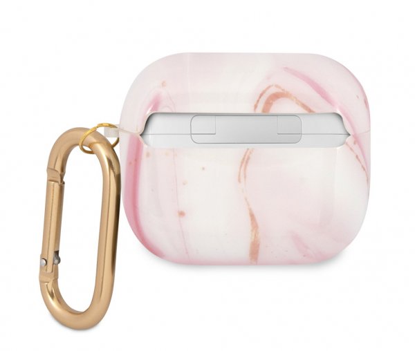 AirPods 3 Cover Shiny Marble Lyserød