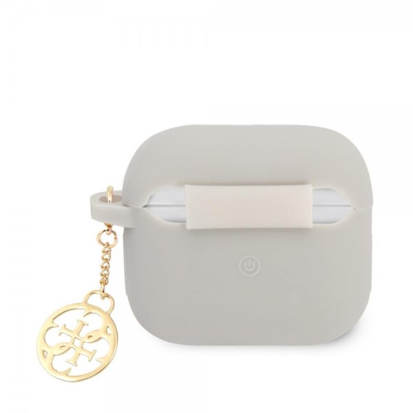 AirPods 3 Cover Classic Logo 4G Charm Grå