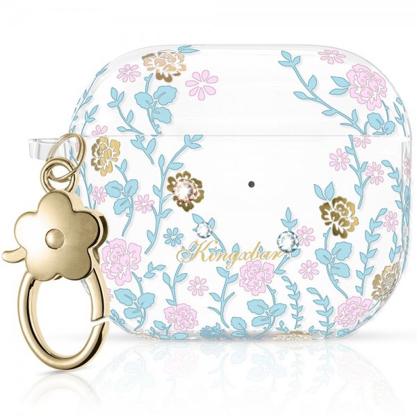 AirPods 3 Cover Flora Series Lyserød Blå