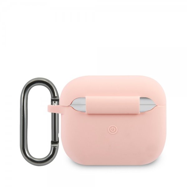 AirPods 3 Cover Liquid Silicone Glossy Logo Lyserød