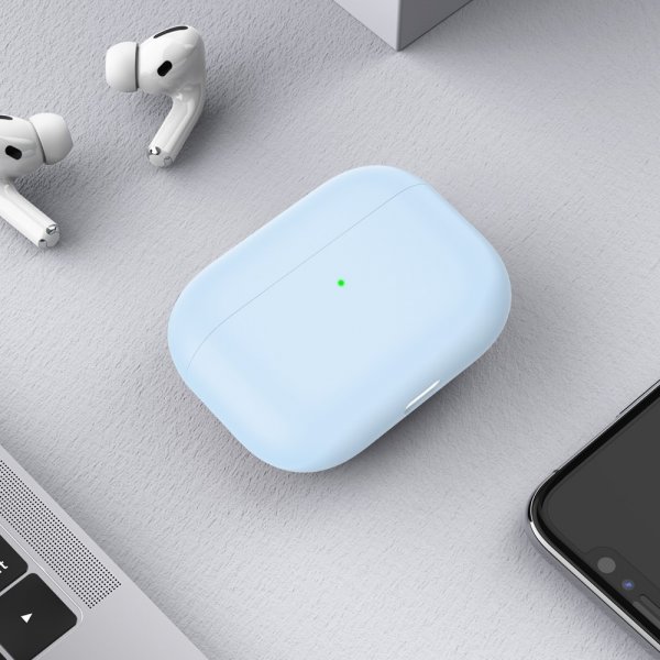 AirPods 3 Cover Silikone Lyseblå