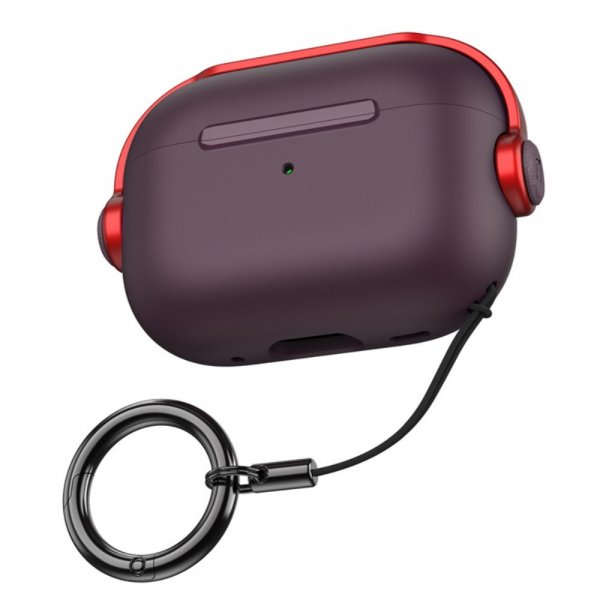 AirPods Pro 2 Cover Headset Style Lilla Rød