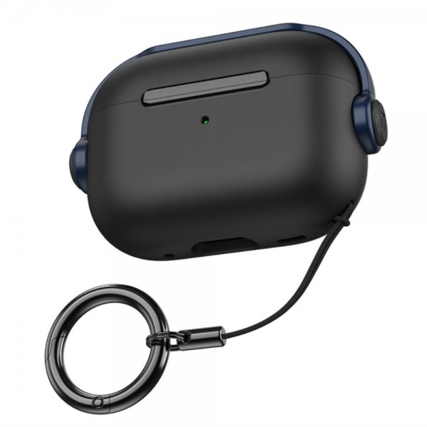 AirPods Pro 2 Cover Headset Style Sort Blå