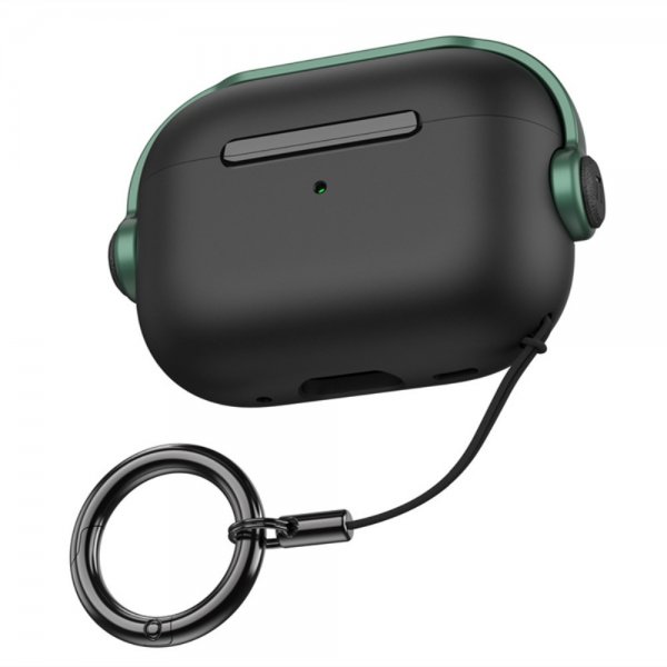 AirPods Pro 2 Cover Headset Style Sort Grøn