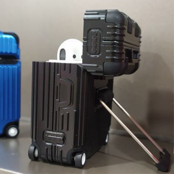 AirPods Pro/AirPods Pro 2 Cover Bagagedesign Blå