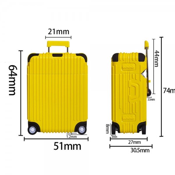 AirPods Pro/AirPods Pro 2 Cover Bagagedesign Blå