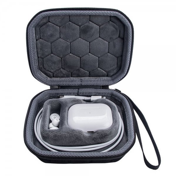 AirPods Pro/AirPods Pro 2 Taske med Lynlås Sort