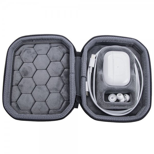 AirPods Pro/AirPods Pro 2 Taske med Lynlås Sort