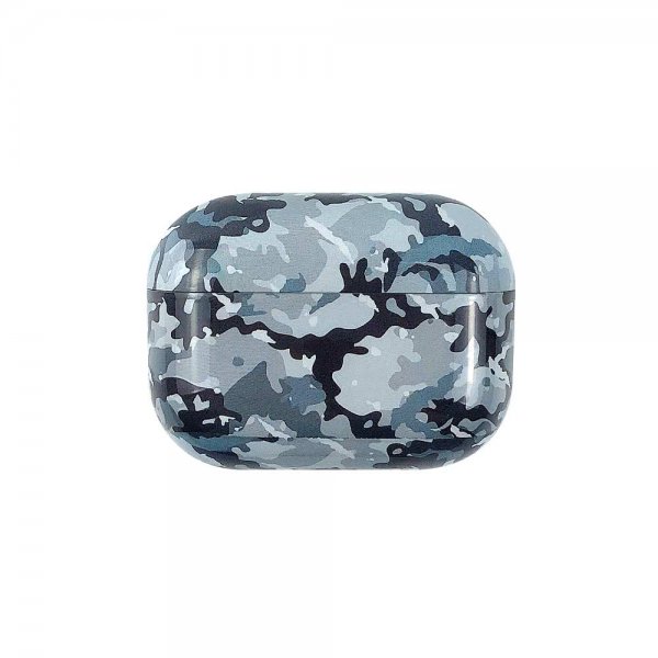 AirPods Pro Cover Camouflage Blå Grå