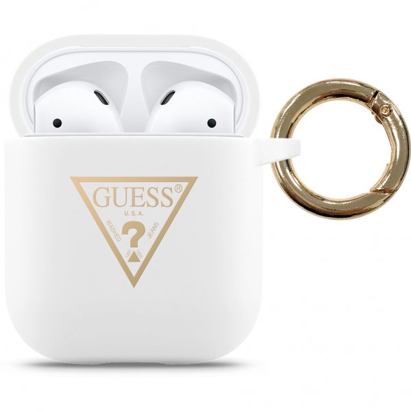 AirPods (1/2) Cover Gold Triangle Hvid