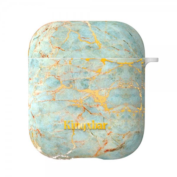 AirPods (1/2) Cover Marble Series Cyan