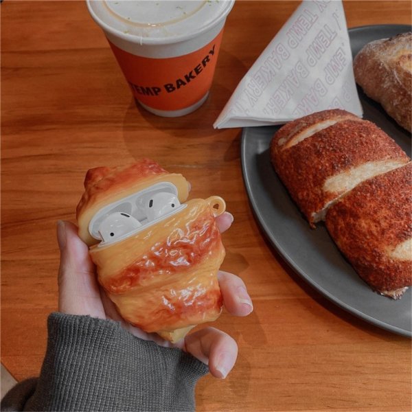 AirPods (1/2) Cover Silikone 3D Croissant