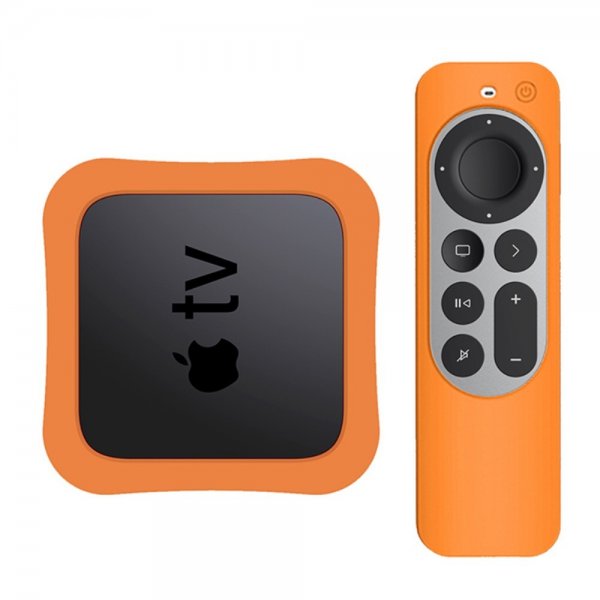 Apple TV 4K 2021/Apple TV Remote (gen 2) Cover Silikone Orange