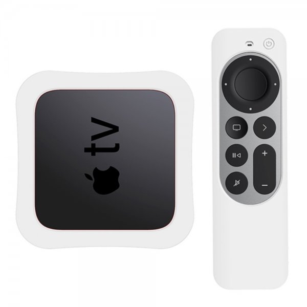 Apple TV 4K 2021/Apple TV Remote (gen 2) Cover Silikone Hvid