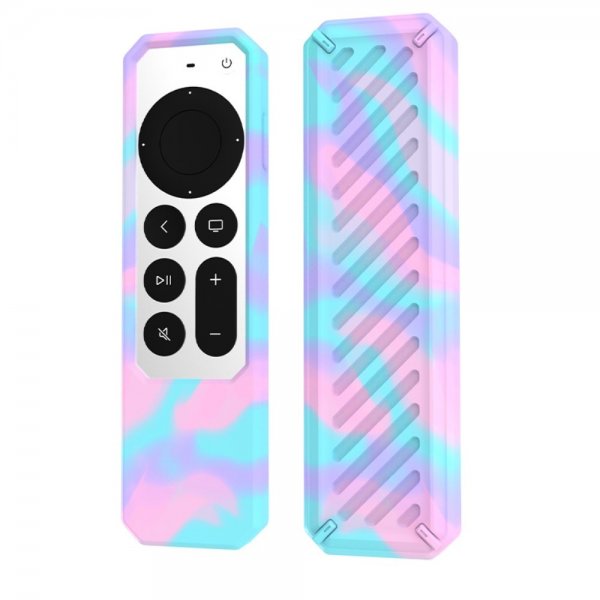 Apple TV Remote (gen 2) Cover Tie Dye Blå
