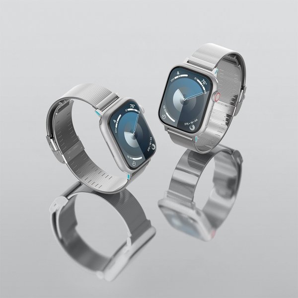 Apple Watch 38/40/41/42mm Armbånd Sleek Link Sølv