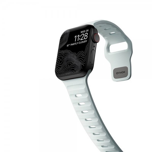 Apple Watch 38/40/41/42mm Armbånd Sport Band Icy Blue Glow