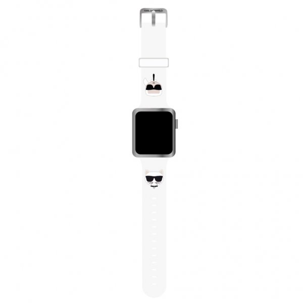 Apple Watch 38/40/41mm Armbånd Karl & Choupette Hvid