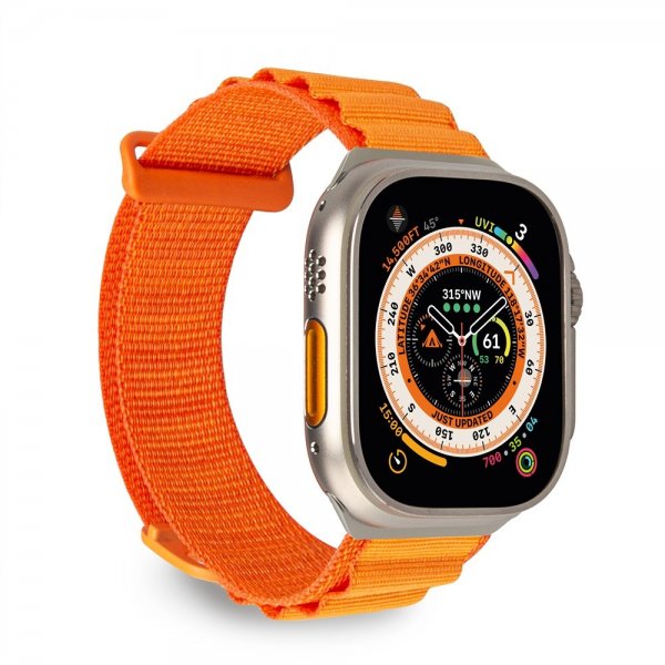 Apple Watch 42/44/45mm/Apple Watch Ultra Armbånd Extreme Band Pulse Orange