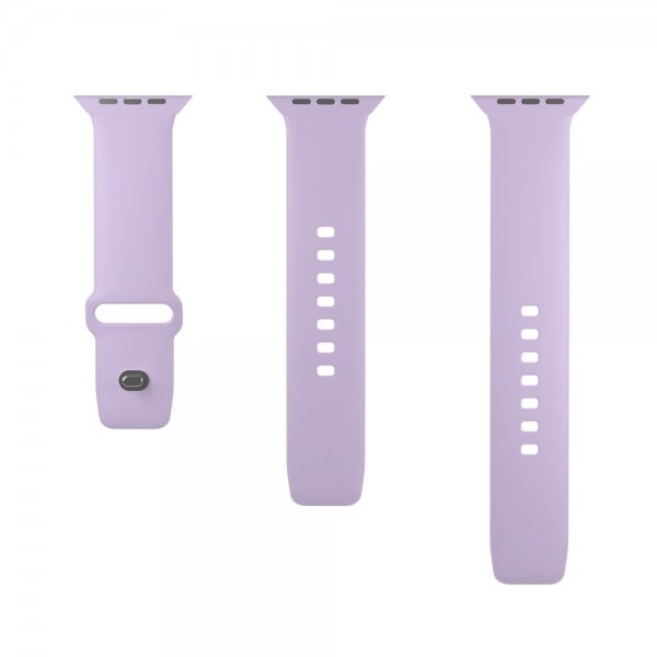 Apple Watch 44/45/46mm/Apple Watch Ultra Armbånd ICON Silicone Band Lavendel