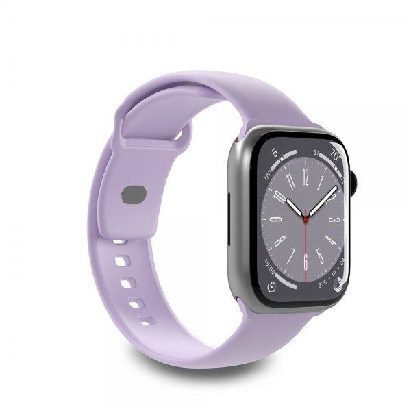 Apple Watch 44/45/46mm/Apple Watch Ultra Armbånd ICON Silicone Band Lavendel