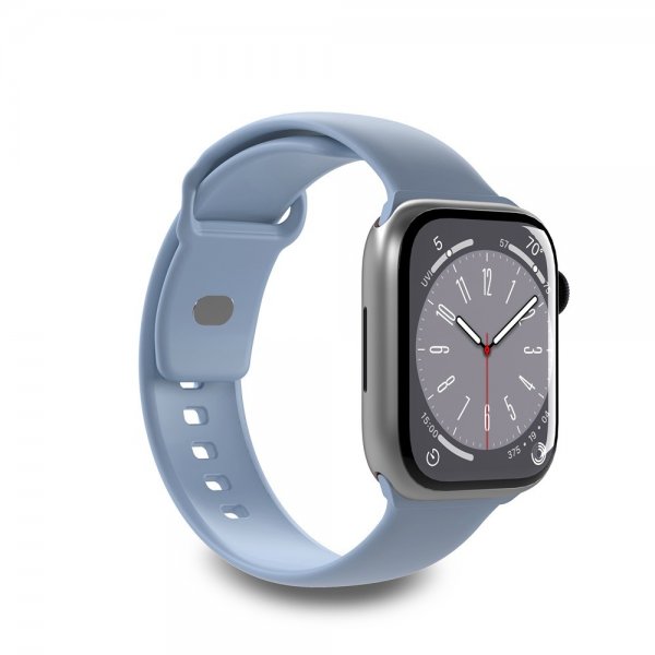 Apple Watch 44/45/46mm/Apple Watch Ultra Armbånd ICON Silicone Band Powder Blue