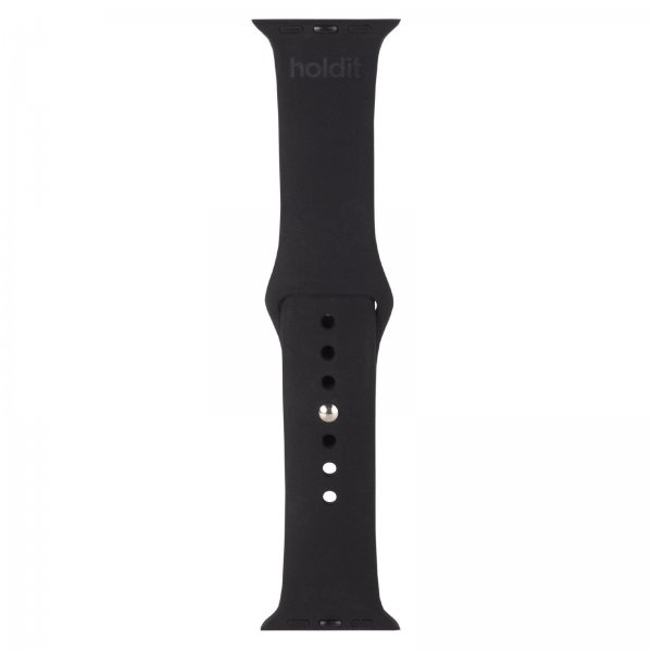 Apple Watch 42/44/45mm/Apple Watch Ultra Armbånd Silikone Sort