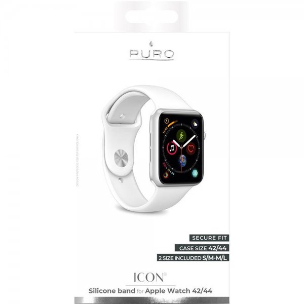 Apple Watch 42/44/45mm Armbånd Icon Hvid