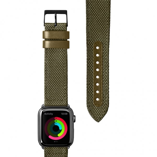 Apple Watch 42/44/45mm Armbånd Technical 2.0 Olive Green