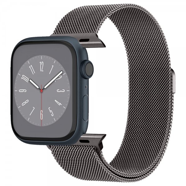 Apple Watch 44/45/46mm/Ultra 49mm Armbånd Metal Fit Graphite