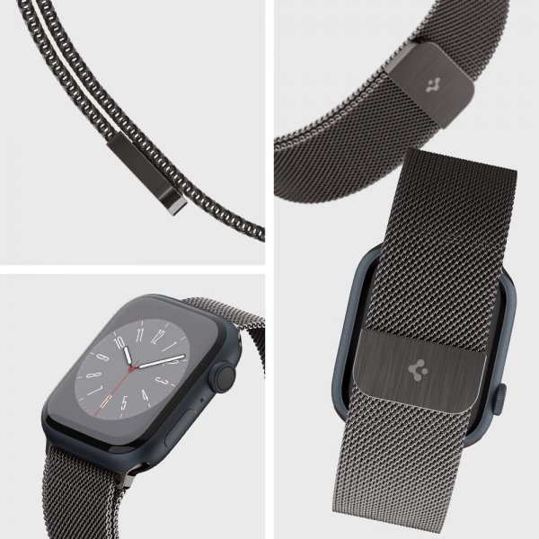 Apple Watch 44/45/46mm/Ultra 49mm Armbånd Metal Fit Graphite