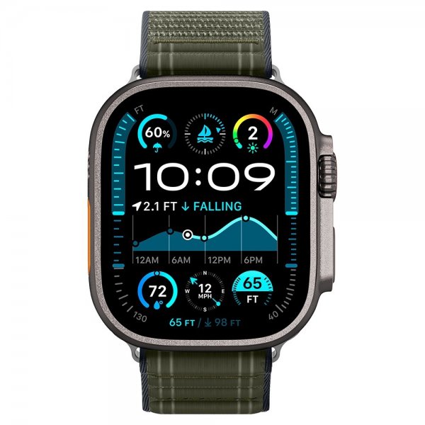 Apple Watch 44/45/46mm/Ultra 49mm Armbånd WBF0 Grøn