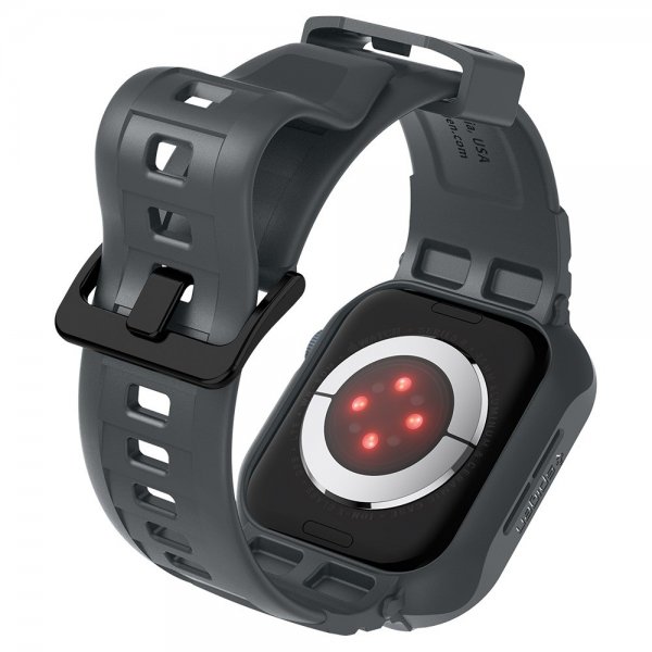 Apple Watch 44/45mm Armbånd og Case Rugged Armor Pro Dark Gray