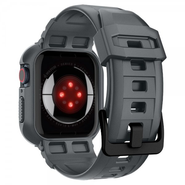 Apple Watch 44/45mm Armbånd og Case Rugged Armor Pro Dark Gray