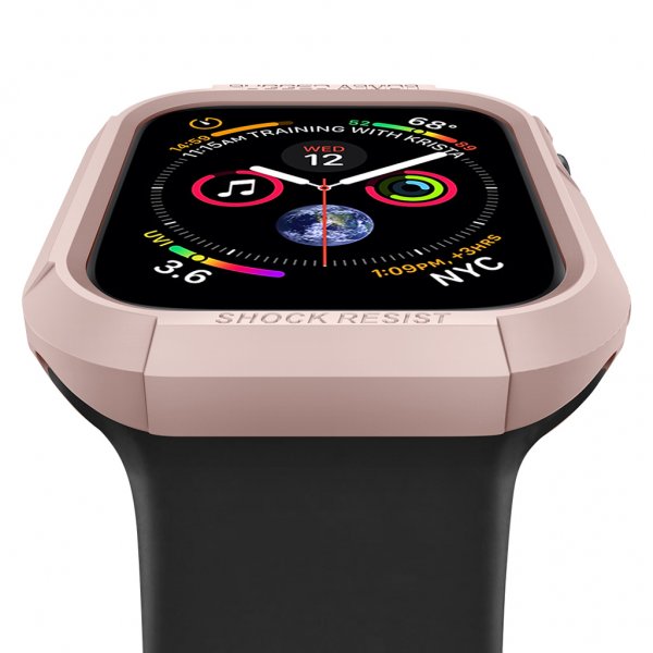 Apple Watch 44/45mm Cover Rugged Armor Roseguld