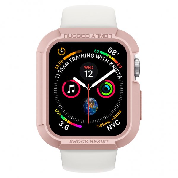 Apple Watch 44/45mm Cover Rugged Armor Roseguld